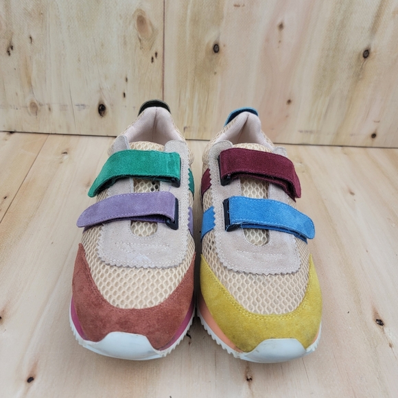 Charlotte Stone Conway Retro Mismatch Sport Sneaker Shoes Women's Size 8 Preppy - Picture 3 of 8